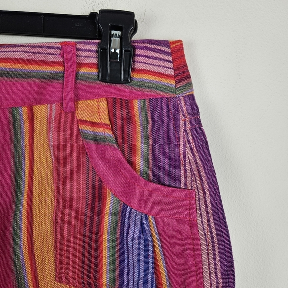 ARTESANIA Multicolir Cotton Light Shorts Size Small Summer - Picture 3 of 6